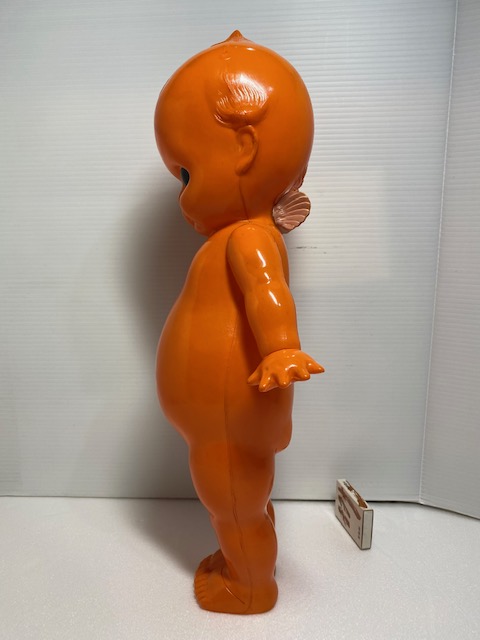 大型☆オレンジ色☆セルロイド☆キューピー 人形 ４０．７ｃｍ 昭和
