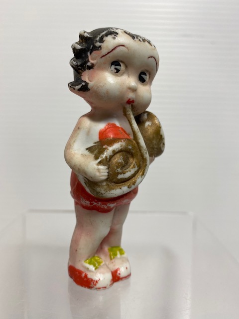 昭和レトロ ベティちゃん 陶器製 人形 ８．５ｃｍ 手塗 BETTY 