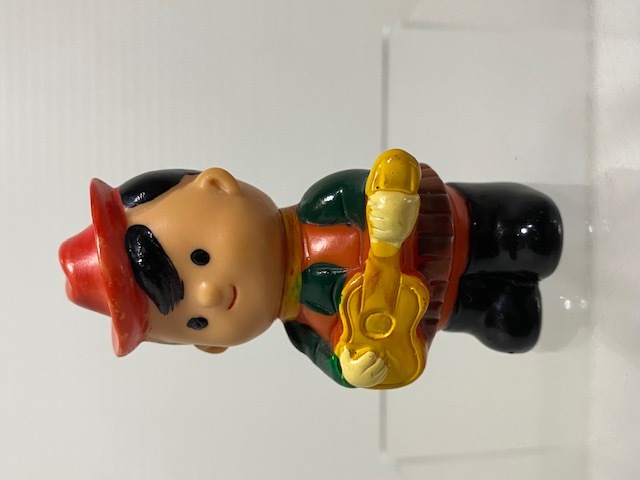 当時物 コロンビア コロちゃん 首振り人形 3種 まとめ売り レトロ 日本製 コロムビア☆コロちゃん☆小林旭？☆ソフビ人形 7．0cm 当時物