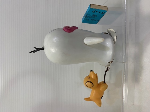 昭和レトロ☆オバケのQ太郎と犬☆トコトコ人形 15．0cm 手