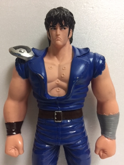 1985年☆バンダイ 北斗の拳 ケンシロウ ソフビ人形 大 ３２．２ｃｍ