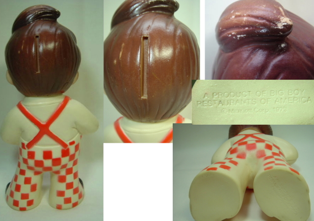 ビッグボーイ BIG BOY ソフビ人形 貯金箱 アメリカ １９７８年