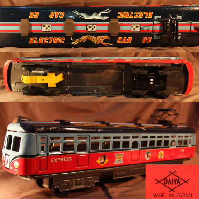 希少☆ダイヤ ブリキ 電車 大型 50．0cm 当時物 フリクション 