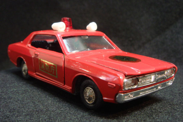 ダイヤペット　グロリア　ハードトップ　消防司令車　日本製　1/40 ダイヤペット グロリア ハードトップ 消防司令車 日本製 1/40
