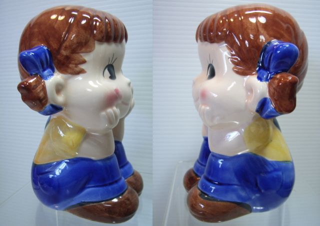 不二家 ペコちゃん 人形 13.0cm 陶器製 貯金箱 【TO2756】