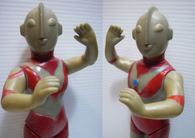 ウルトラマンタロウ ミドル ソフビ ブルマァク ペンキャップ 指人形