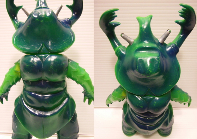 マルサン ウルトラマン アントラー（成型色・グリーン） ソフビ人形