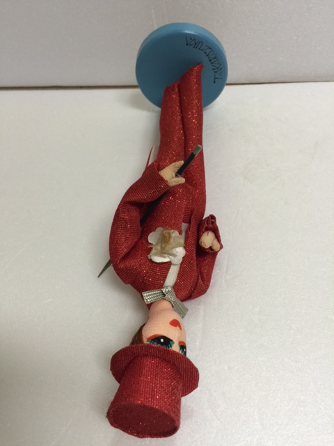 希少☆宝塚 TAKARAZUKA 人形 昭和レトロ 木台 24．8cm 当時