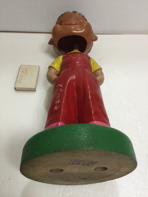 激レア1930年代 初期型 セルロイド 木製台座 ペコちゃん首ふり人形 26cm ペコちゃん セルロイド製 首ふり人形 - メルカリ