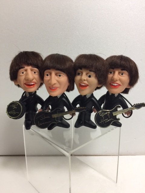 ４体セット☆NEMS ビートルズ BEATLES ソフビ人形 １１．８ｃｍ 当時物