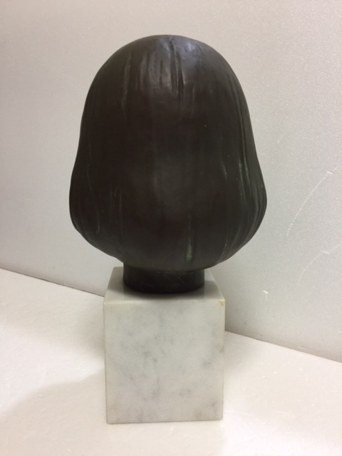 舟越保武作 少女 アンナ ブロンズ像 21．0cm 1．9kg 当時物