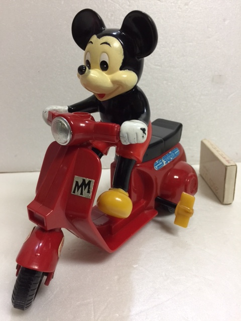 増田屋 ゼンマイ式 ミッキーマウス スクーター 長さ １７．５ｃｍ 