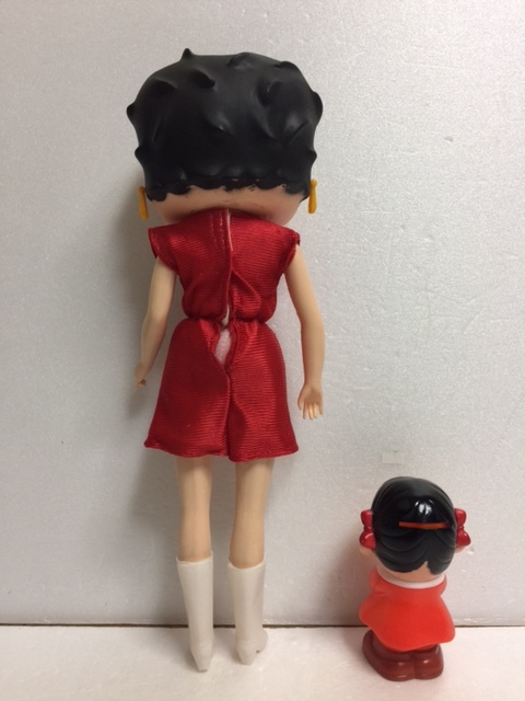 1986年☆ベティちゃん ベティ・ブープ 人形 大 29．5cm 260g 当時物 版権有 現状 詳細不明 【TO4416】